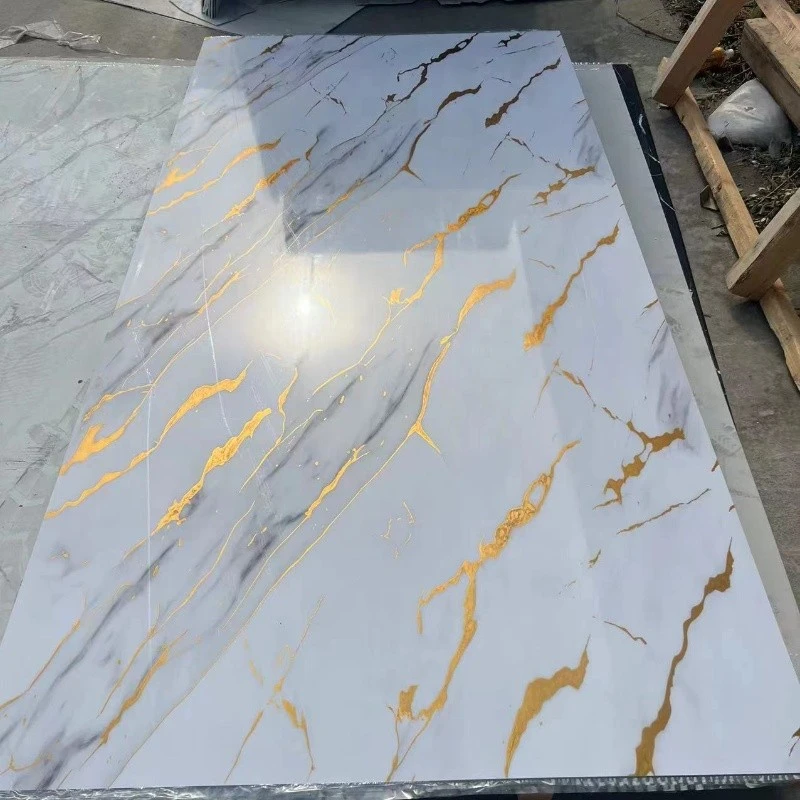 Marble Alternative Wall Panel PVC UV Marble Sheets 1220mm*2440mm Board Decorative Plastic Wall Panels