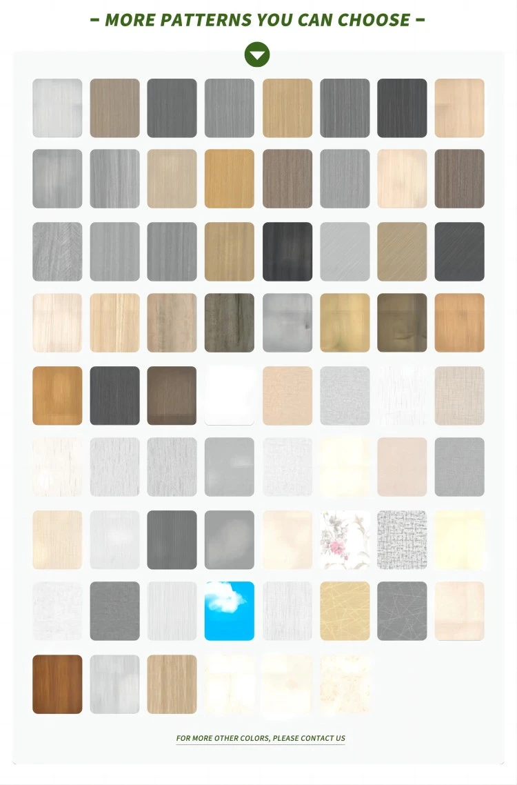 color card of PVC ceiling board