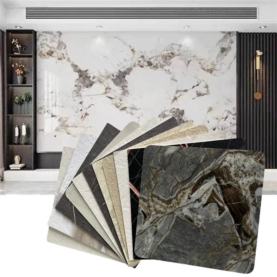 Lembar laminasi marmer PVC