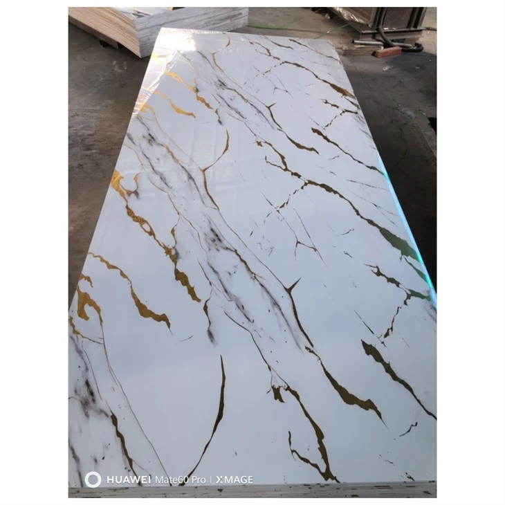 Lapisan Mármol UV Panel Dinding PVC