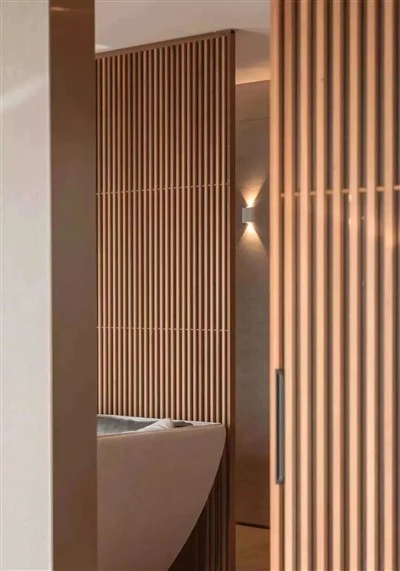 Klasik Kayu Biji -bijian WPC Wall Cladding