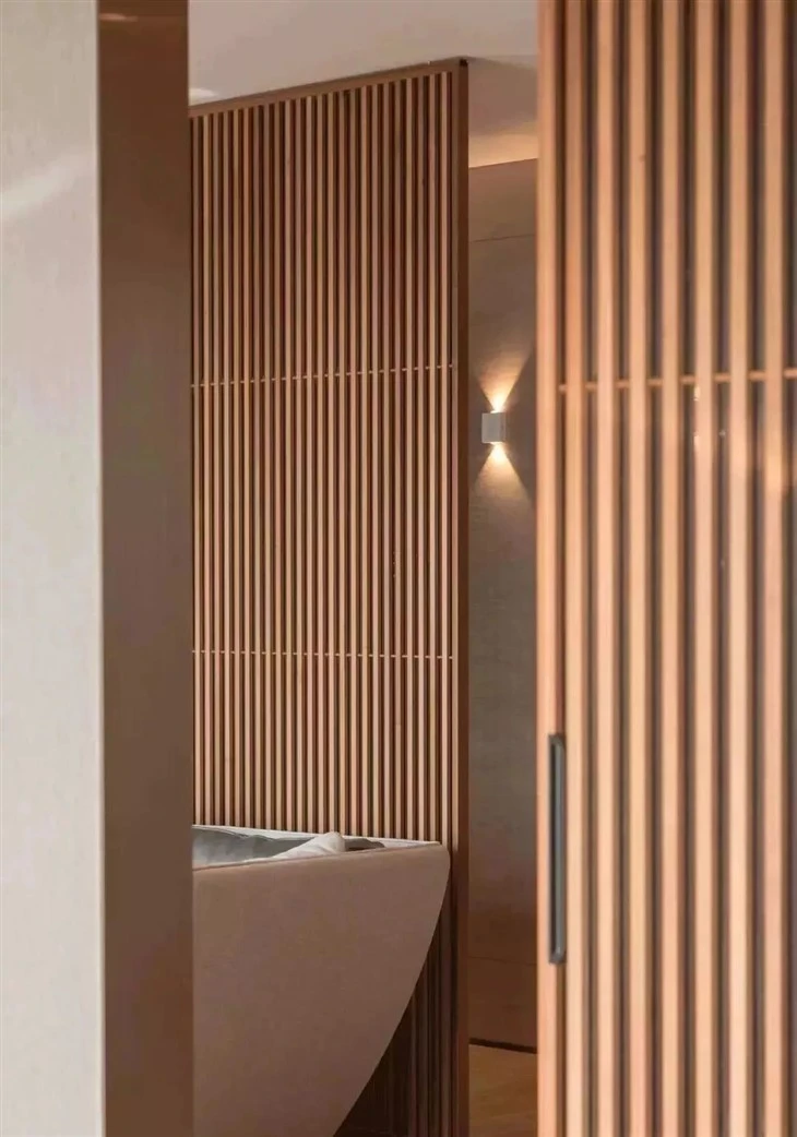 Klasik Kayu Biji -bijian WPC Wall Cladding